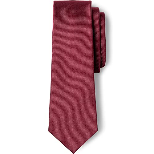 Lands' End Uniform To Be Tied Solid Tie Dark Russet Red One Size