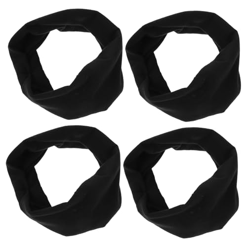 BESPORTBLE 4pcs Youth Sports Sweatbands for Boys and Girls Moisture-Wicking Headbands for Football Volleyball and Soccer Comfortable Athletic Accessories