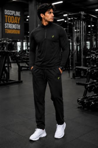 Buy Mack Jonney Men's Polyester Tracksuit Set (Black) - Image 3