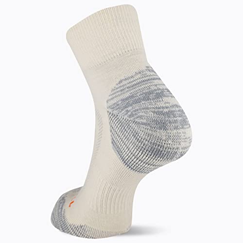 Image of Merrell Unisex Men's and Women's Zoned Cushioned Wool Hiking Ankle Socks - Breathable Arch Support