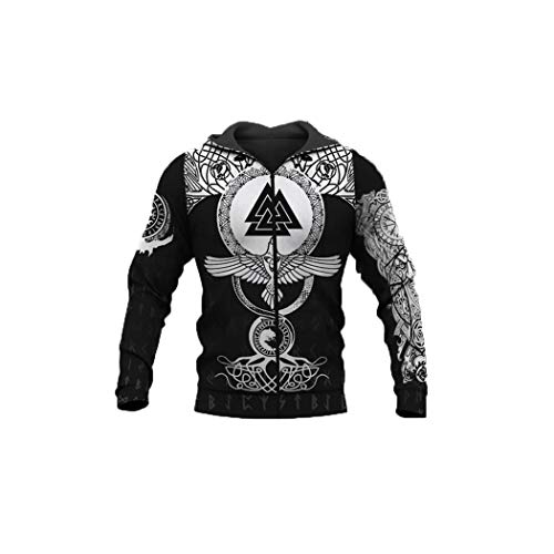 Sweat à capuche homme Harajuku avec motif tatouage 3D pour un look streetwear XL au XXXXL