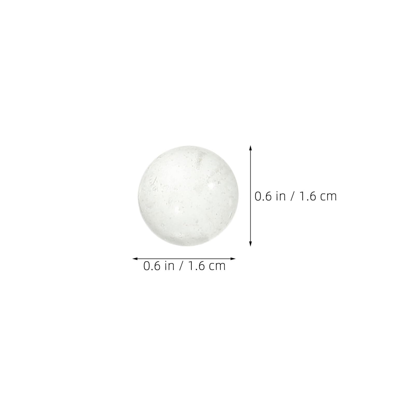 Canicas de Vidrio Transparente Sólidas 16 MM 180 Piezas Cuentas Redondas para Decoración de Acuarios Relleno de Jarrones y Manualidades Bolitas de Vidrio Decorativas
