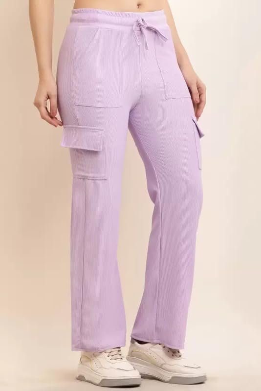 Image of Women Solid Loose Fit Knitted Cargo - Parent (BZCR9)
