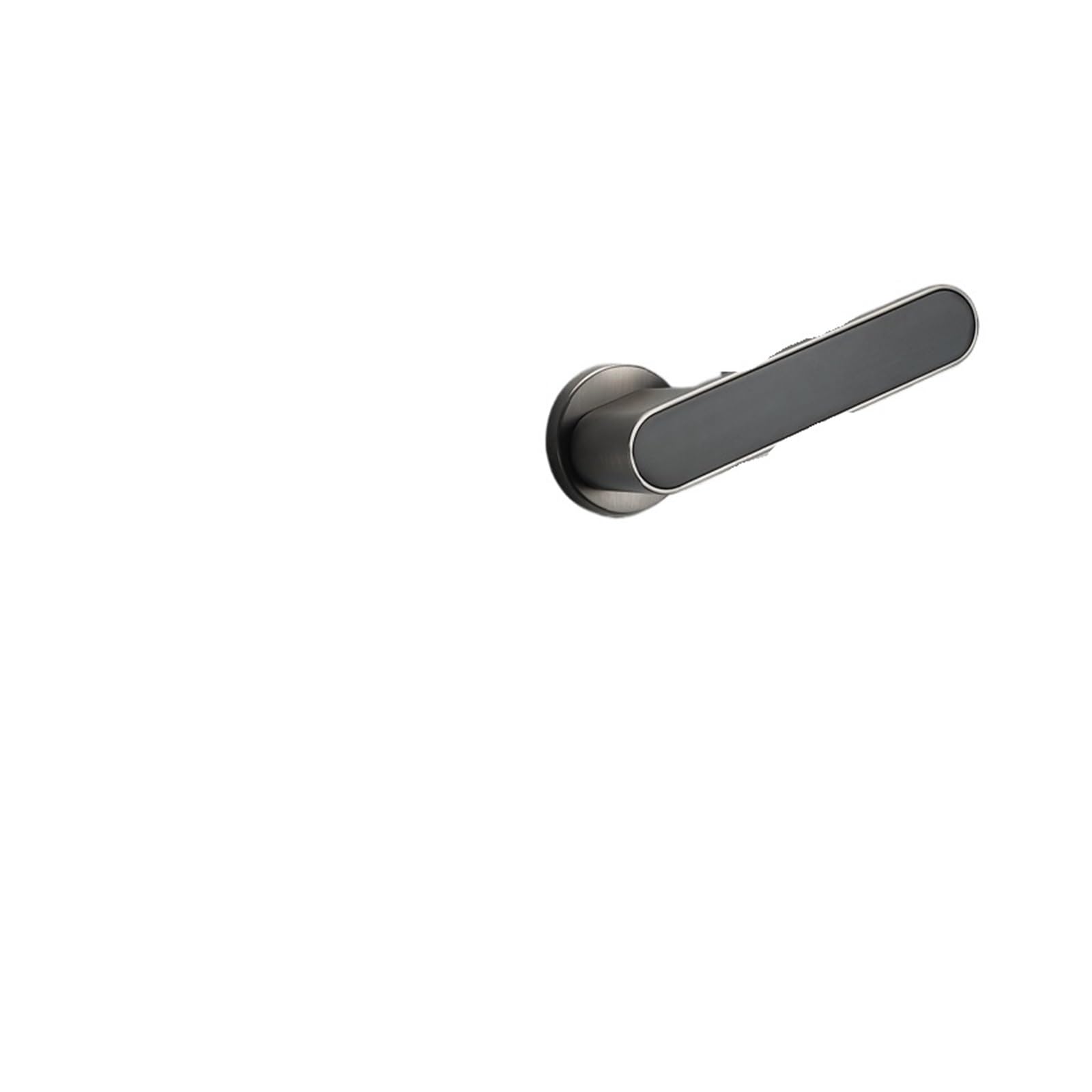 Minimalist Leather Ecological Door Lock Indoor Bedroom Door Lock Magnetic Silent Silent Light Luxury Wooden Door Lock with Leather Door Handle(E Magnetic 35-50mm Type Without Key)