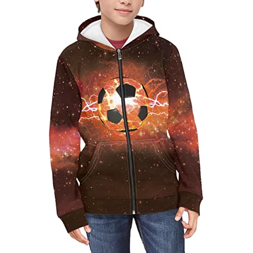 Mumeson Girls Fashion Hoodies Long Sleeve Full Zip Up Casual Hooded Sweatshirts with Pockets Activewear Sports Coat