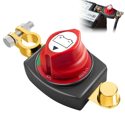 Opzioni di connessione semplici: stacca batteria 12v punto di connessione integrato è collegato direttamente al polo negativo superiore, quindi non sono necessari cavi o collegamenti aggiuntivi e lo stato di commutazione è facile da osservare. Semplifica l'isolamento e la protezione dell'impianto elettrico