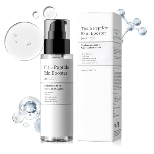 6 Peptidos Serum Facial, Serum Niacinamida Peptidos, peptidos Faciales, Niacinamida y Ácido Hialurónico, Esencia Facial Potenciadora de Renovación Cutánea, para Todo Tipo de Piel, 100ml