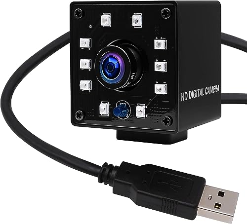 Svpro Caméra USB de vision nocturne 1080p CMOS OV2710 IR LED infrarouge webcam HD caméra de...