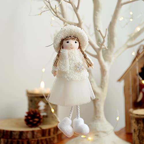 Plush Hat Angel Pendant - Net Yarn Plush Angel Pendant Christmas Decors Christmas Tree Decor Home Decors,Yellow Ornaments For Christmas Tree Black Christmas Tree Decorations #TOP22