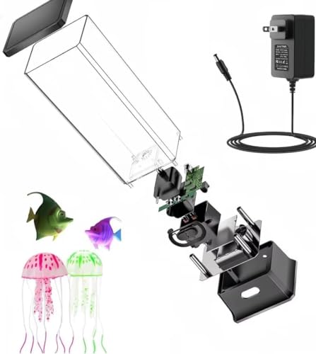 image for COLORLIFE Electric Jellyfish Tank Table Lamp with Color Changing Light