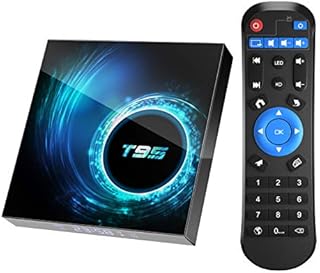 Android 10.0 TV Box, T95 Android Box 4GB RAM 64 ROM Allwinner H616 Quad-Core 64-bit 2.4G/5G Dual WiFi 10/100M Ethernet, Support H.265/3D/6K Ultra HD/BT 5.0/HDMI 2.0 Smart TV Box