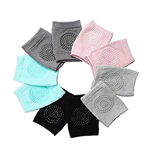 PithCogent Baby Knee Pads, Anti-Slip Crawling Knee Pads Toddler Elastic Leg Warmers Elbow Protector Toddlers Kneepads 5 Pairs
