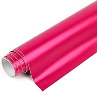 🎄「Size & Features」- 30.5 cm x 214 cm (12 inches x 7 feet) matte metallic rose red vinyl roll for DIY. The vinyl has enough stickiness and easy to cut feature which works best on smooth, sturdy surfaces. You can use it in a variety of customized ways;...