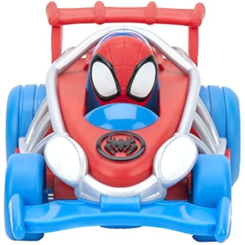 Jazwares Spidey and His Amazing Friends Webbed Wheelie Vehicle - Features Built-in Spidey Super Hero