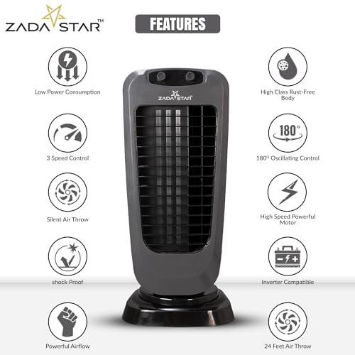 Image of ZS STYLISH TOWER FAN | 150 Degrees Oscillation | Shock-Proof & Rust-Free