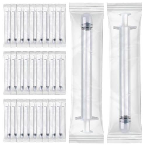 EDWERD Med Applicateurs de crème vaginale stérile - Applicateur en plastique enveloppé individuellement pour pommades, gels et crèmes, avec marquage de...