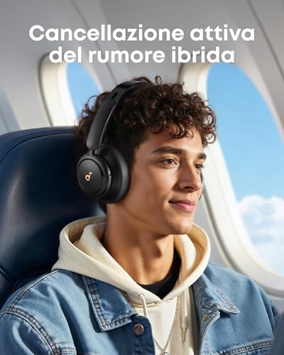 by Anker Q30 Cuffie Bluetooth Cancellazione Rumore Attiva con Modalità Multiple, Hi-Res Audio, EQ personalizado vía App, 40 Ore, Cuffie Wireless, Connessione Multipunto, Vestibilità Comoda - Cuffia gaming - Immagine 2