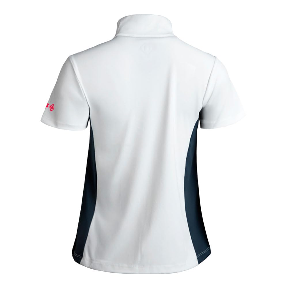 Izas Temple Top Camiseta de Manga Corta para Pádel Mujer con Cremallera en el Cuello. Elástica y Transpirable. Secado Rápido. Ventilación Adicional