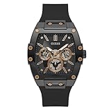GUESS Orologio Analogico al Quarzo Uomo con Cinturino in Silicone GW0203G8