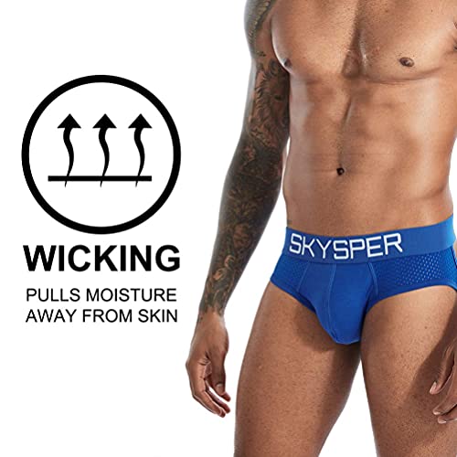 Skysper Men's Jockstrap Breathable Mesh Cotton Jock Straps Male Underwear, Athletic Supporters For Men #TOP1
