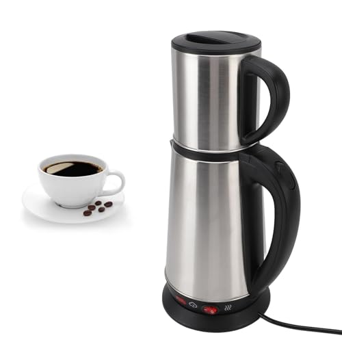 Juego de Teteras Turcas Eléctricas de Tetera Eléctrica Hervidor de té de Acero Inoxidable Tea Hervidor de té Café de Tetera Hervidor de Agua Coffeepot Water Pot de té TEATO TEATERA (Enchufe de la UE