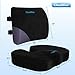 CloudBliss Seat Cushion,Office Chair Cushion,Car Seat Cushions,Lumbar Support Pillow for Office Chair,Back Support Memory Foam Pillow Coccyx Cushions for Tailbone Pain,Sciatica Back Pain Relief Black