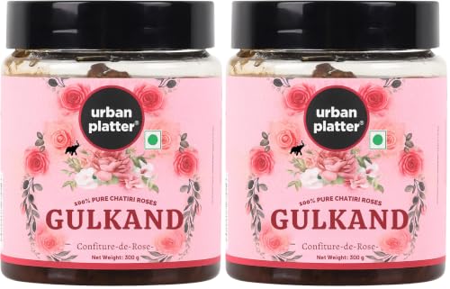 Image of Urban Platter Natural Himalayan Gulkand Rose Petal Jam, 300 g (Pack of 2)