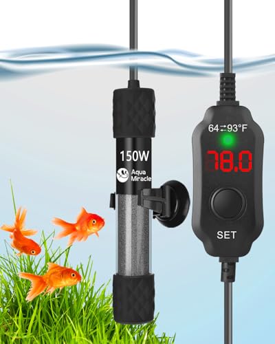 AquaMiracle Adjustable 150W Aquarium Heater...