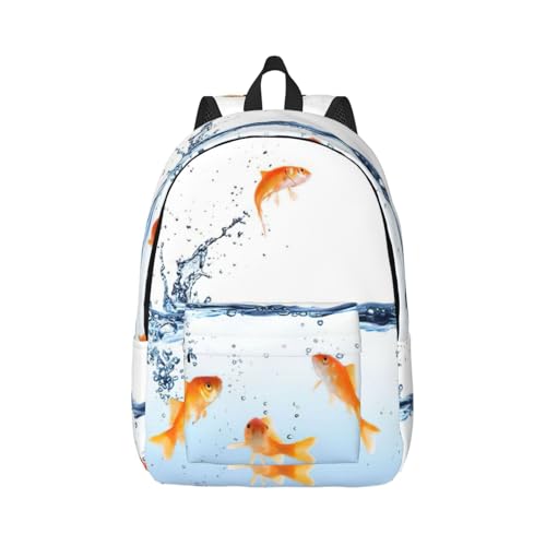 Sac à dos d'infirmière et voyage à grand compartiment avec motif poisson