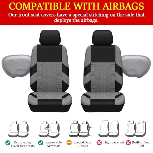 Housses de siège de voiture pour VW Crafter 2018-2023 imperméables lot de 9 pièces - 3