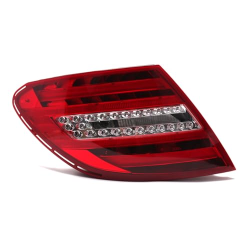 Aptliton LED Rear Tail Light Lamp with ABS Housing & PC Lens for Mercedes-Benz c-Class w204 2012-2014, OEM Replacement, Red, Left