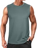 Wayleb Camiseta de Tirantes Hombre Deportiva Camiseta Sin Mangas Fitness Transpirable Secado Rápido Elástica para Gimnasio Running y Uso Diario
