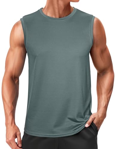 Wayleb Camiseta de Tirantes Hombre – Camiseta Sin Mangas Deportiva para Gimnasio, Running, Fitness y Musculación, Tejido Transpirable de Secado Rápido