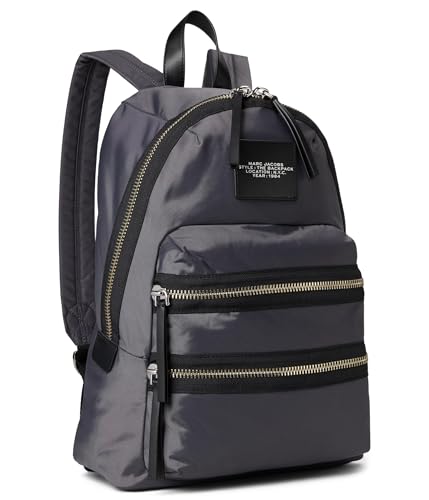 Marc Jacobs Mochila feminina grande, Dark Shadow, One Size, Mochila grande de nylon The Biker