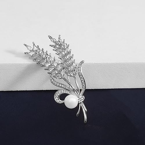 Image of Brooch Pins for Women Fashion Jewelry Cubic Zirconia Brooches and Pins for Birthday Wedding Party Gift