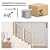 Muzata 0-10ft Wood Cable Railing System Fit for 1/8" Cable Railing Kit Hardware Swage Lag Screws T316 Stainless Steel One-Stop All-in-One DIY Stair Section Length Adjustable Super Easy WA04