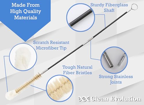 Image of Bendable Cleaning Brush | 3 Different Bendable Tips, Extendable Handle, For Narrow Spaces