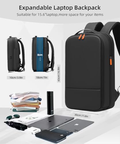 Mochila Business para Laptop 15.6 pulg Expansible Negra miniatura 2
