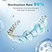 Ultrasonic Retainer Cleaner Machine,45kHz Ultrasonic Cleaner,UV Lamp 360°Cleaning for Dentures,Mouth Guard,Jewelry,Braces,Toothbrush Heads with 250 ML Dental Cleaning Pod, 6 Modes,White