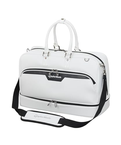 テーラーメイド(TAYLOR MADE) オーステック ダブルレイヤー ボストンバッグ ホワイト メンズ ボストンバッグ 25SS