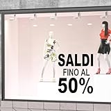✔️CONTENUTO: Set 1 adesivo per vetrina frase 
