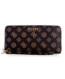 Guess Damen Geldbörse Laurel mit Reißverschluss und Armband, Mokka-Logo, Einheitsgröße PB850046-MLO
