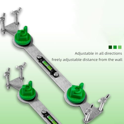 Miniatura 2 de Nivelador De Montaje De Tubería De Metal Para Ajuste De Fontanería De Agua Caliente Y Fría, Cabezal De Ducha Ajustable Y Herramienta De Alineación De Grifo Con Burbuja Integrada