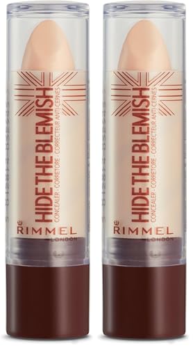 Rimmel London Hide The Blemish Corrector Tono 103 Soft Honey - 4.5 gr (Paquete de 2)