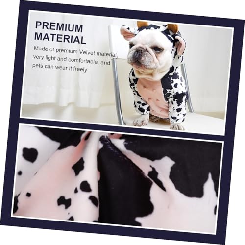 Disfraz de vaca para perro talla L miniatura 6