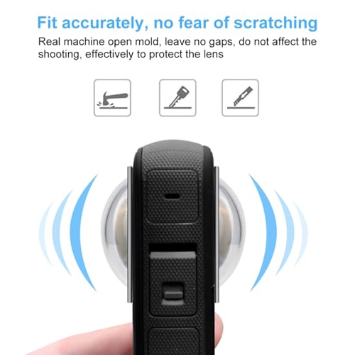 Protector de lente adhesivo dual PULUZ para Insta360 X3, cubierta protectora de lente PC | Alta transmisión, resistencia a rayaduras, a prueba de aceite y polvo, accesorio para cámara deportiva 360 X3 miniatura 5