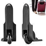 Lifegogo Ersatzräder für Weichschalen Hartschalen: 1 Pair Kofferrollen Ersatzrollen schwarz mit Schrauben Pads Stabiler Lauf Gepäck Reparatur für Reisen Vielflieger