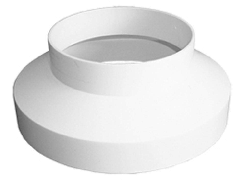 Mouldstop White 6" (150Mm) To 5" (125Mm) Plastic Duct Reducer