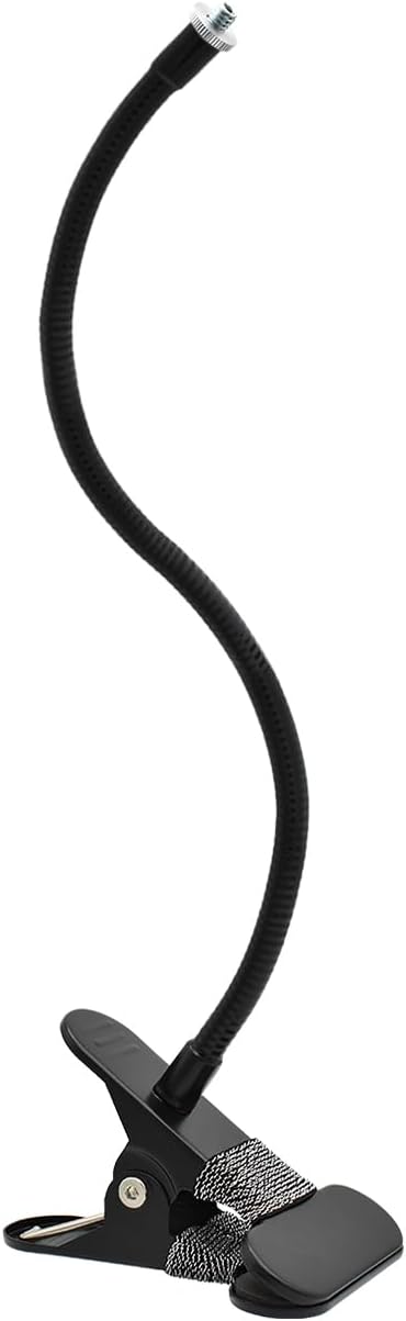 Holicfun Clip Mount for Ring, Blink, Eufy, Google Nest, Wyze, and Arlo Indoor Outdoor Cameras, 40cm Gooseneck Arm, Flexible Adjustment, Strong Clamp, Black