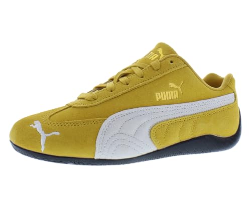 Image of PUMA Speedcat Originals Suede Womens Shoes Size 7, Color: Archive Gold /White-Yellow